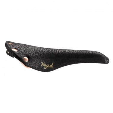 Regal Rennrad Sattel - black printed leather