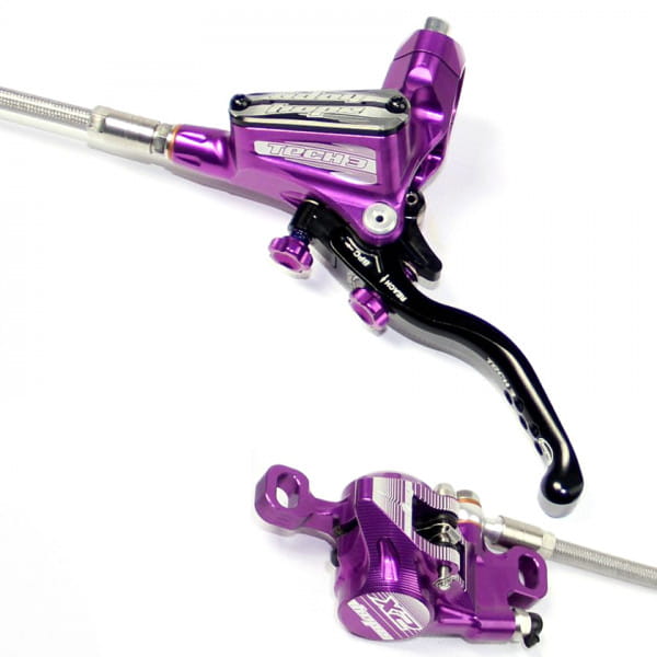 Tech 3 X2 Scheibenbremse Stahlflexleitung - purple