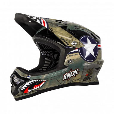 Backflip RL2 Wingman DH Helm - metal/white