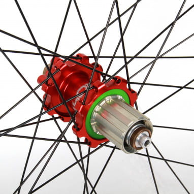 Tech DH Hinterrad Pro 4 Straight Pull 26 Zoll - rot