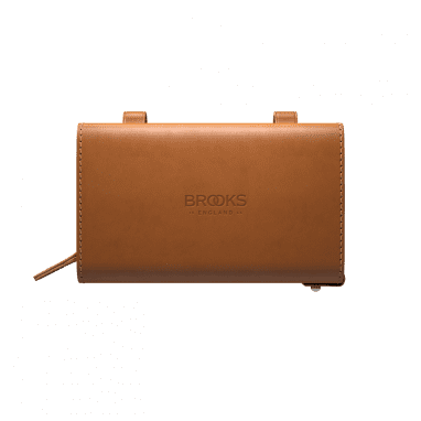 D-Shape Leather Saddle Bag - honey