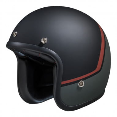 77 2.2 Jet helmet matte black grey red