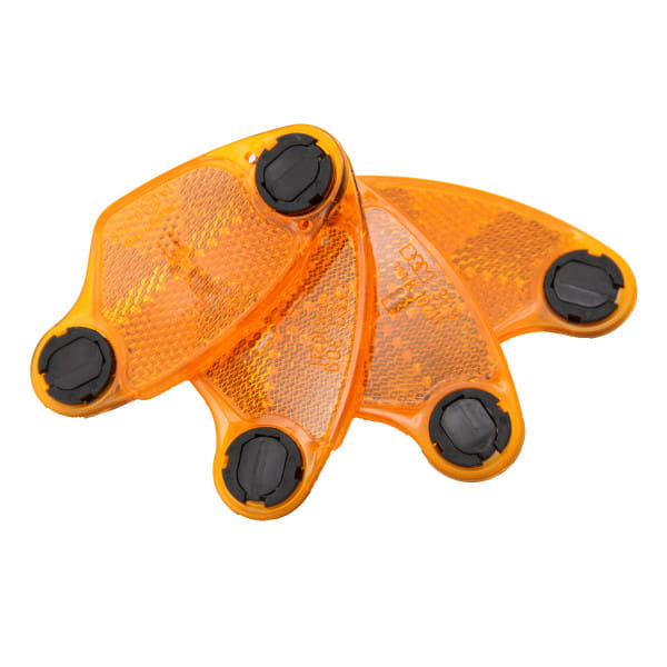 Speichenreflektoren mit Clip - Orange