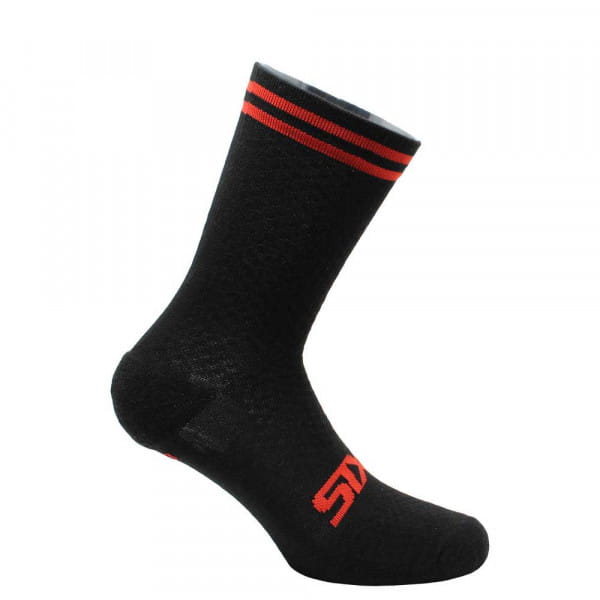 Socks short MERINOS SOCKS black-red