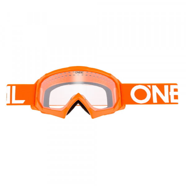 B10 Solid Goggles Clear- Kids - Naranja/Blanco