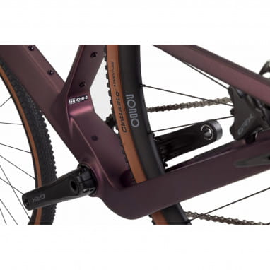 Ruut CF 2 Gravel Plus Fiets - Aubergine/Zilver