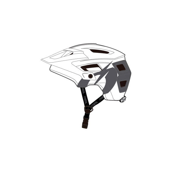 Defender Solid - Helm - Wit/Grijs