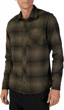 Source Flannel - Olive Green