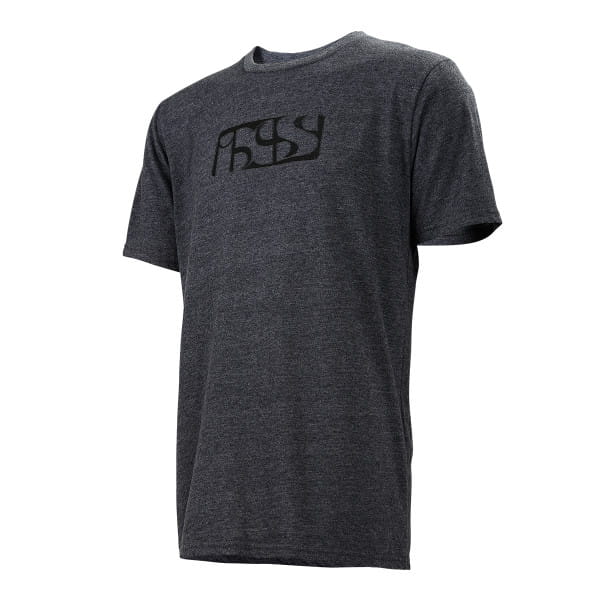 Merk t-shirt met iXS logo - Grijs
