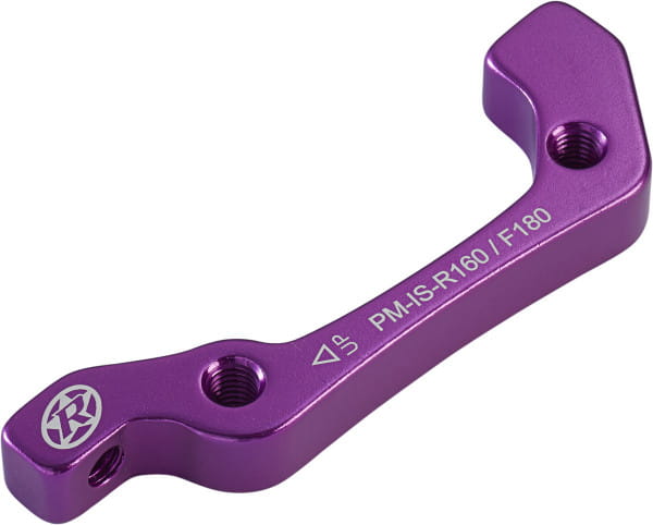 Disc adapter IS-PM 160 rear/180 front - 2 in 1 adapter - purple