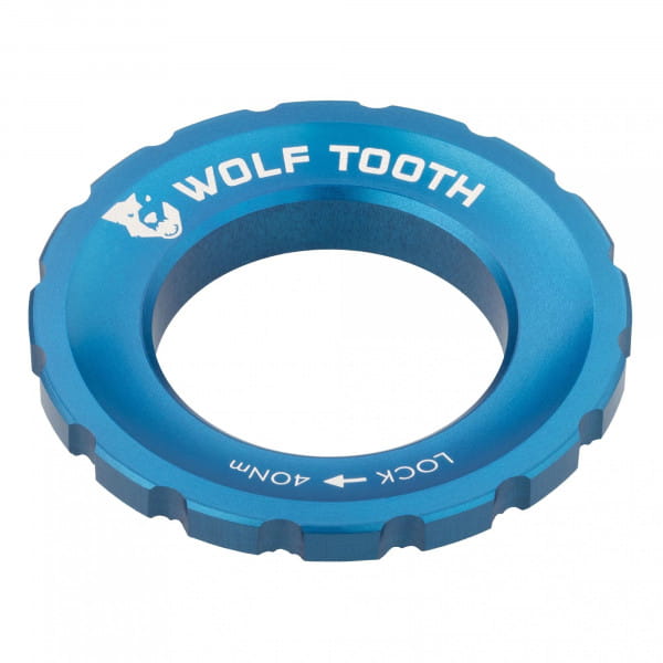 Centerlock Lockring, External Spline - blue