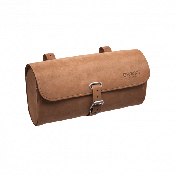 Sac de selle en cuir Challenge Large - dark tan