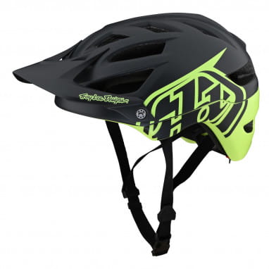 A1 MIPS - Helm - Klassiek Grijs/Groen - Zwart/Groen