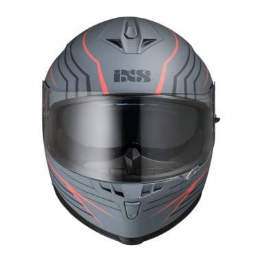 Full face helmet iXS1100 2.1 gray-red matt