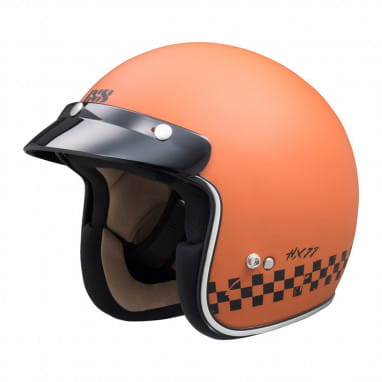 77 2.0 jet helmet matte orange black