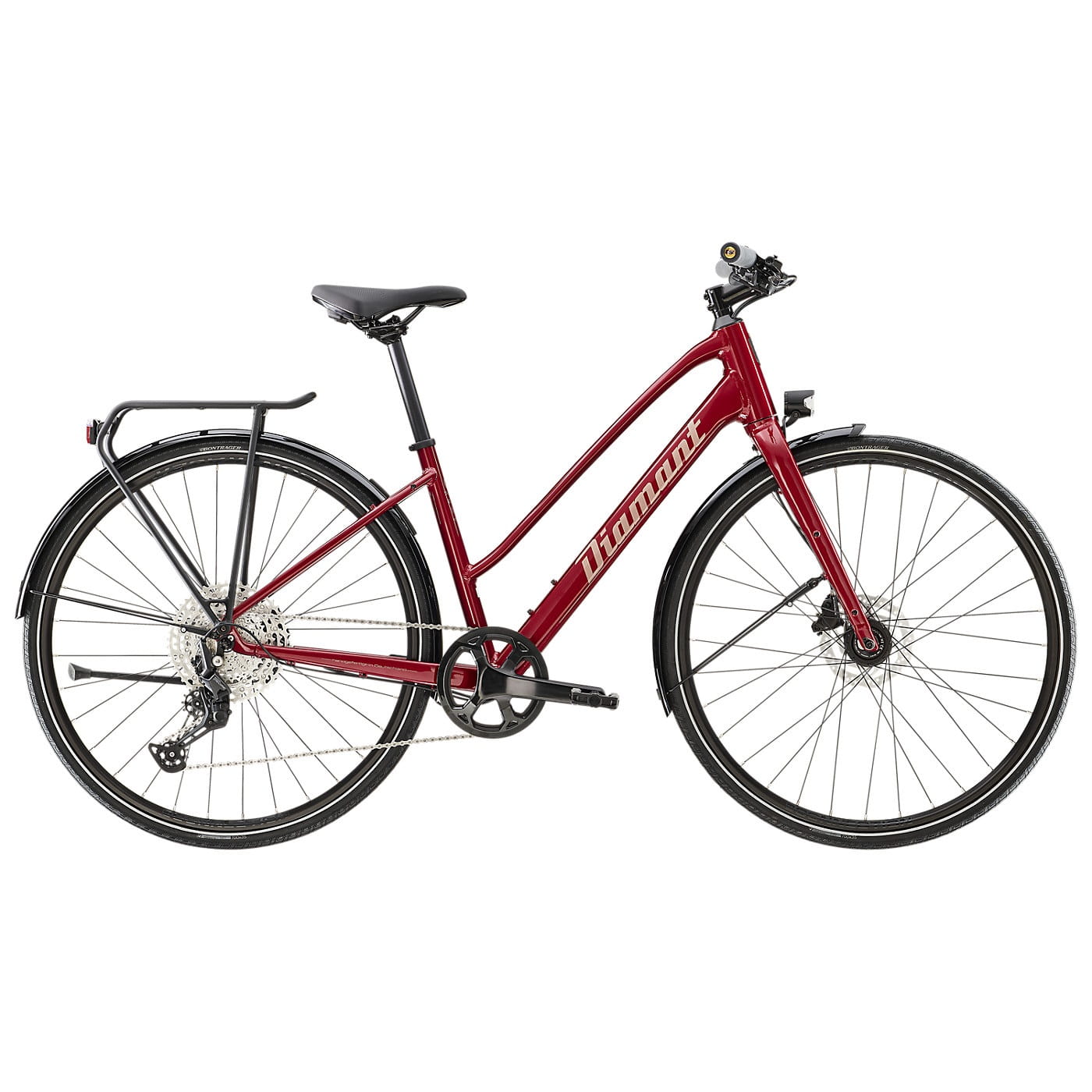 Ruby Casual Ladies Aventurine Red Metallic Citybikes Bikes