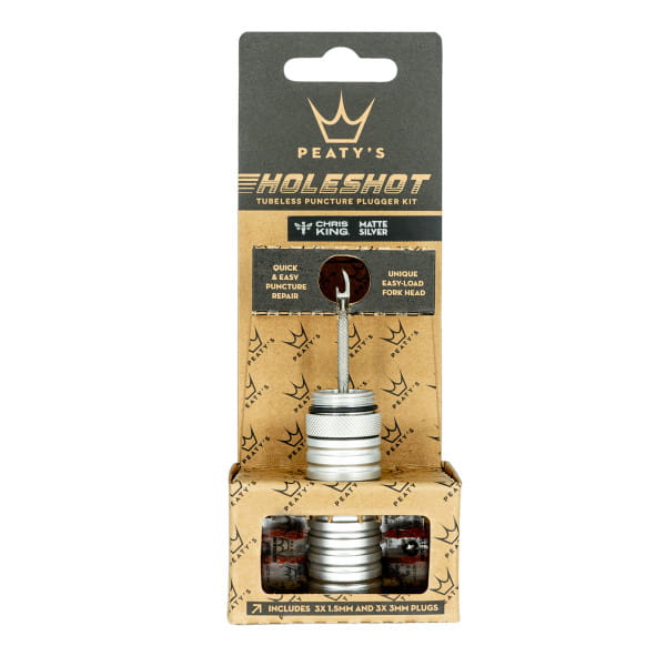 Holeshot Tubeless Puncture Plugger Kit - Silver