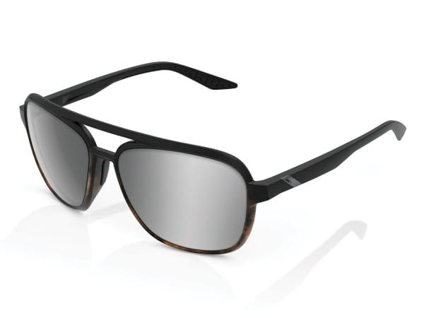 Kasia - Lente a specchio HiPER - Soft Tact Black/Havana Fade