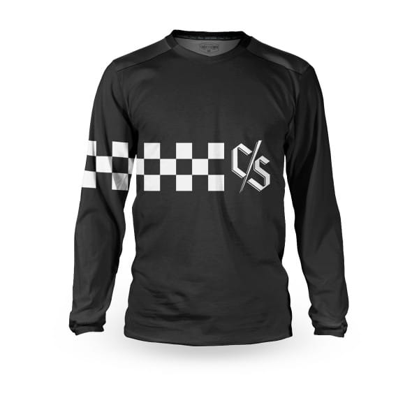 C/S Race Jersey Long Sleeve - Black/White