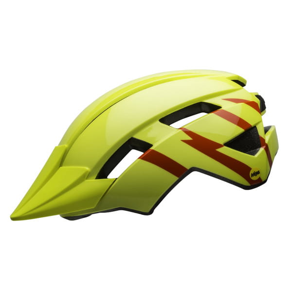 Sidetrack II Mips Kids Bike Helmet - Yellow/Lightning