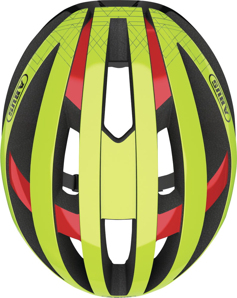 Rennradhelme Abus Viantor - neon yellow 52-58 cm-