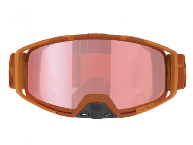 Trigger Goggle Mirror - Arancione bruciato/rosa tenue
