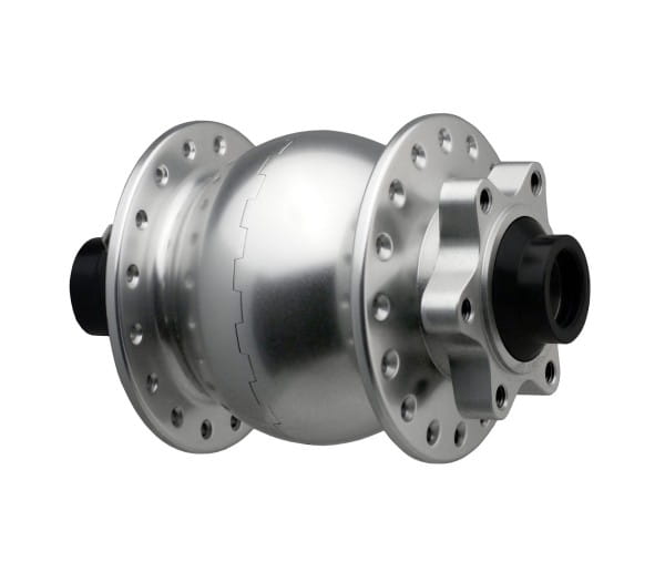 Hub dynamo-SON 28 15x110 Boost Disc 6 hole - silver anodized