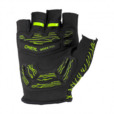 Fingerless Wired Handschuh - black/neon yellow