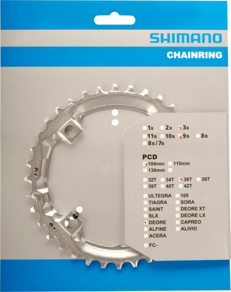 Shimano DEORE FC-M510 chainrings 