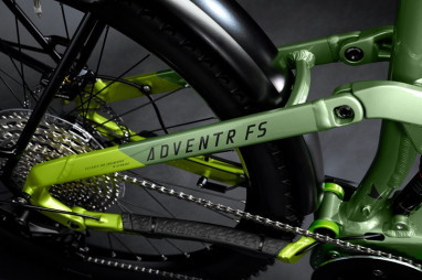 Adventr FS 8 MTB Fully - Gloss Metal Green Apple Black