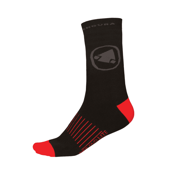 Thermolite II Socks 2-Pack - Black/Red