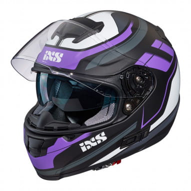 215 2.0 motorcycle helmet matte black purple