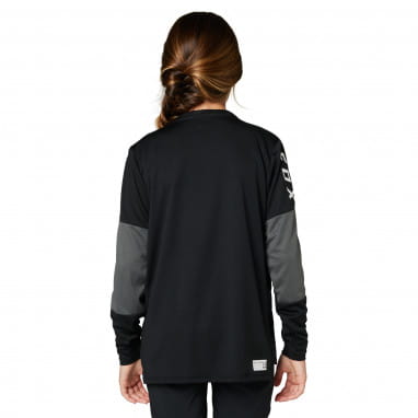 Youth Defend Long Sleeve Jersey - Black
