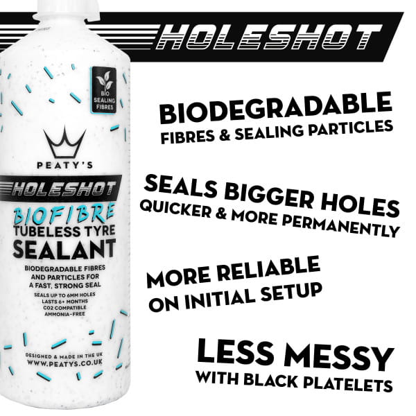 Holeshot BioFibre Tubeless Tyre Sealant - 1000 ml