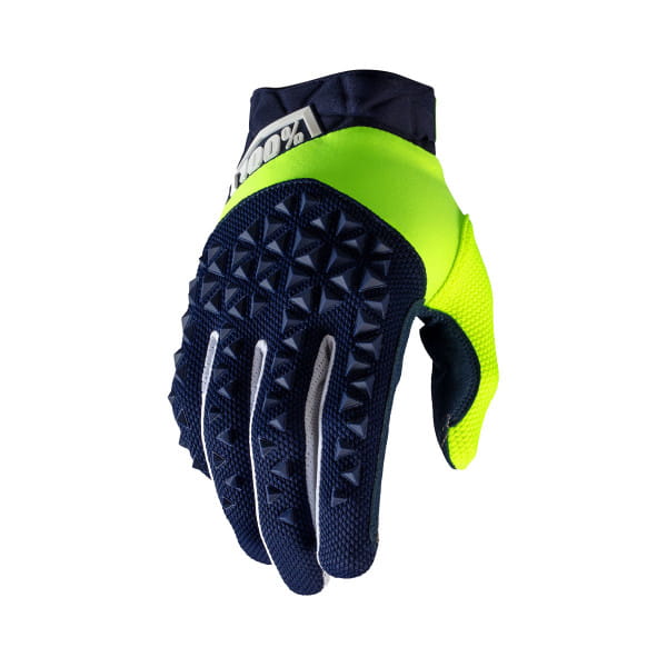 Guanti Airmatic - Blu navy/giallo