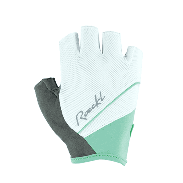 Denice Gloves - White/Turquoise