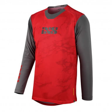 Trigger X Air Kids Jersey Long Sleeve - Red/Grey