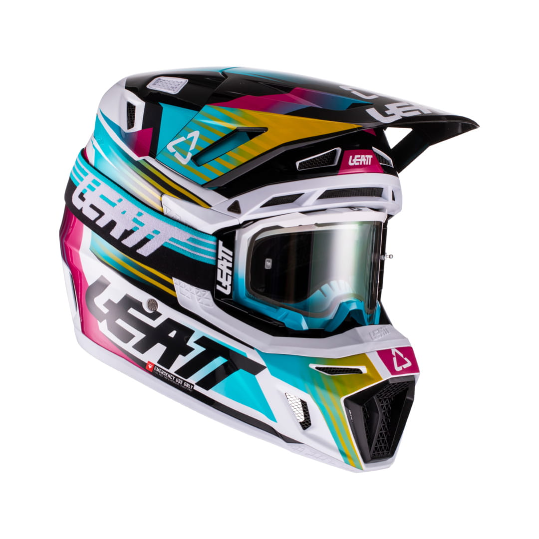 de wind is sterk Groet reparatie Helm incl. bril 8,5 V22 Aqua/Royal turquoise-wit-geel | Motorcross helmen |  Helmen | Helmen & brillen | MX & Enduro | BMO Bike Mailorder (NL)