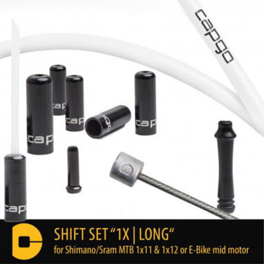 Shift kit for Shimano/Sram MTB 1x11/1x12 or e-bike mid-motor - White