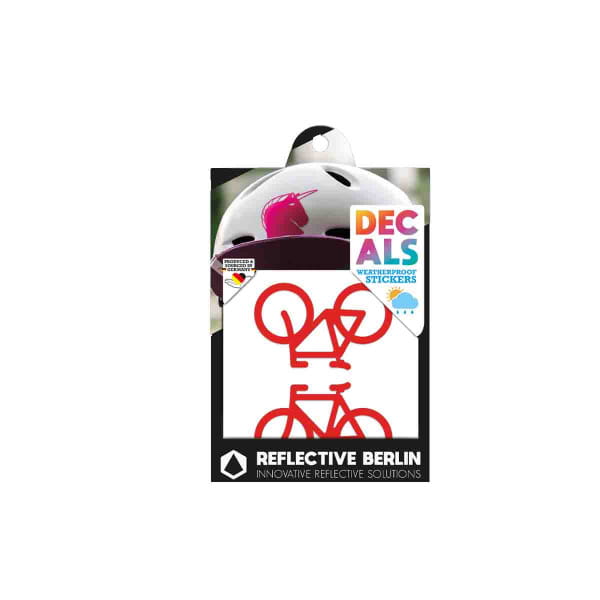 Reflective DECAL - Bicycles - red