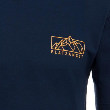 Mountain Box Logo T-Shirt - Blau