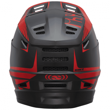 Xact Fullface Helmet - black/fluor red