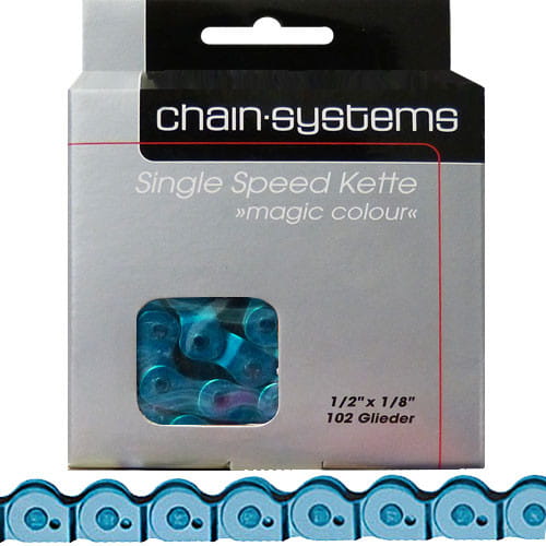 Chain BMX - Point Magic Colour MK918 - Halflink 1/8 inch - blue