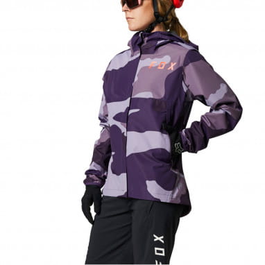 W Ranger 2.5L - Ladies Rain Jacket - Purple/Camo