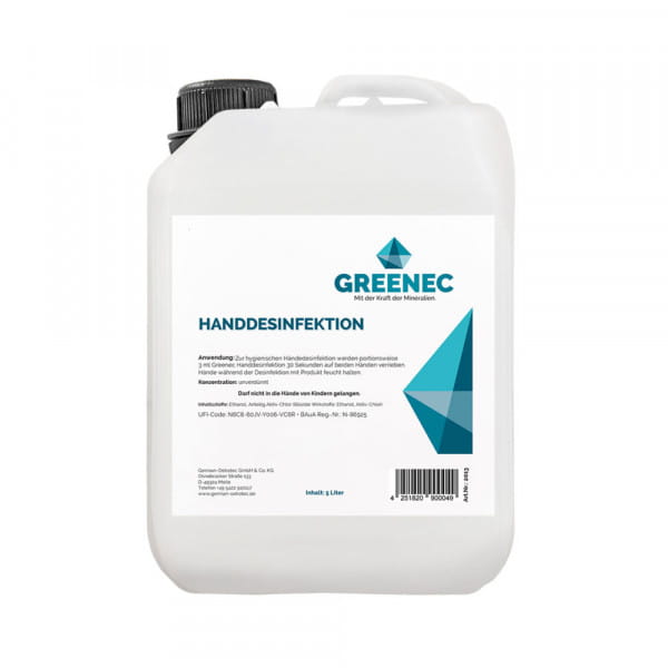 Greenec hand disinfection 5 liters