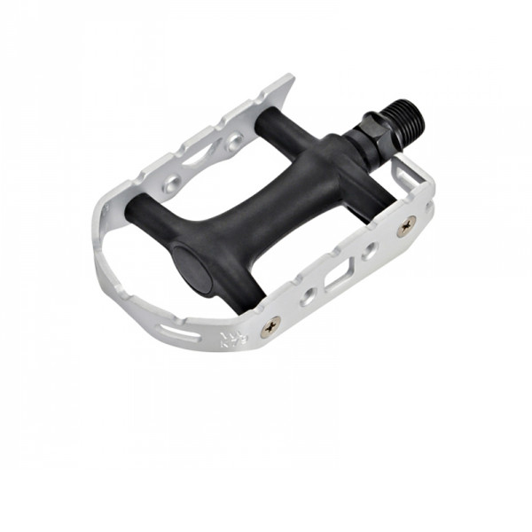 R125 Pedal with Toe Clip and Strap - Black / Silver