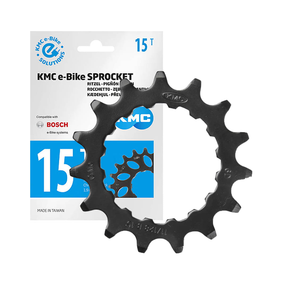 Pignon Connex Pour Vélo électrique Bosch - 15 Dents - Argent - Compatible Moteurs Bosch II