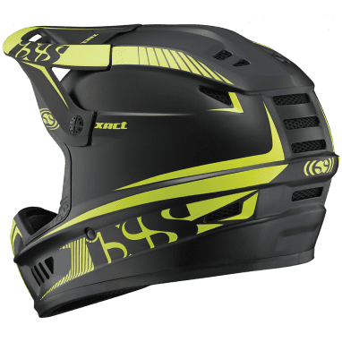 Xact Fullface Helm - zwart/limoen
