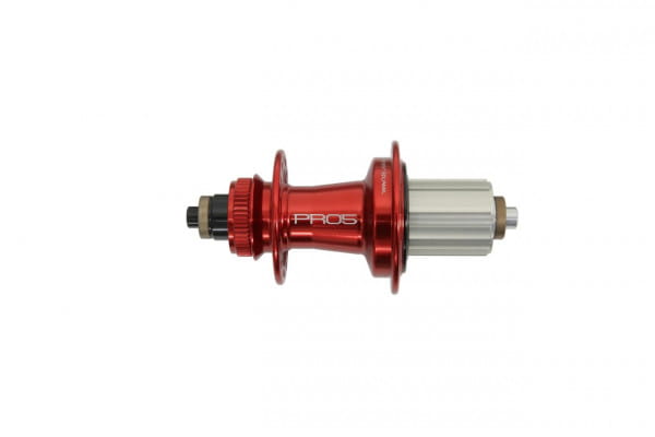 Pro 5 Hinterradnabe 32 Loch - Centerlock - rot - Shimano Aluminium Freilauf