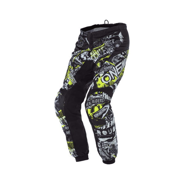 Element Youth Attack - Kids Pants - Black/Neon Yellow